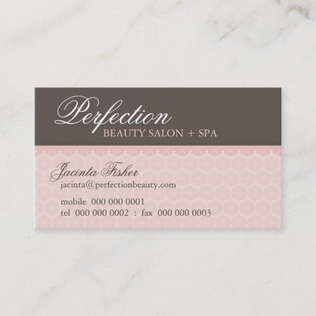 ELEGANTE GESCHÄFTSKARTE :: Perfektion 8AL Visitenkarte (Vorderseite)