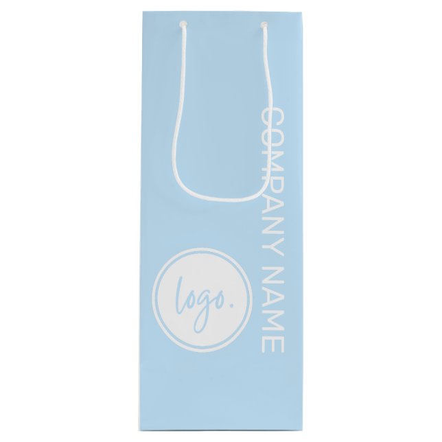 ELEGANTE GESCHÄFTSMARKENGESELLSCHAFT NAME & LOGO A GESCHENKTÜTE FÜR WEINFLASCHEN (Vorderseite)