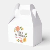 Elegante Geschenkbox mit besten Wünschen