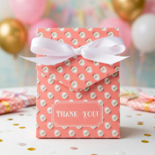 Elegante Geschenkbox mit Koralle und Perle nach Ma Geschenkschachtel