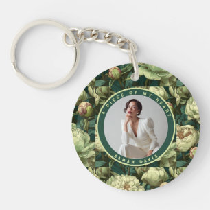 Elegante Geschenke zur Rente für Opa Pfingstrose Schlüsselanhänger