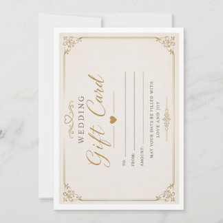 Elegante Geschenkkarten-Ideen für die Hochzeit Einladung