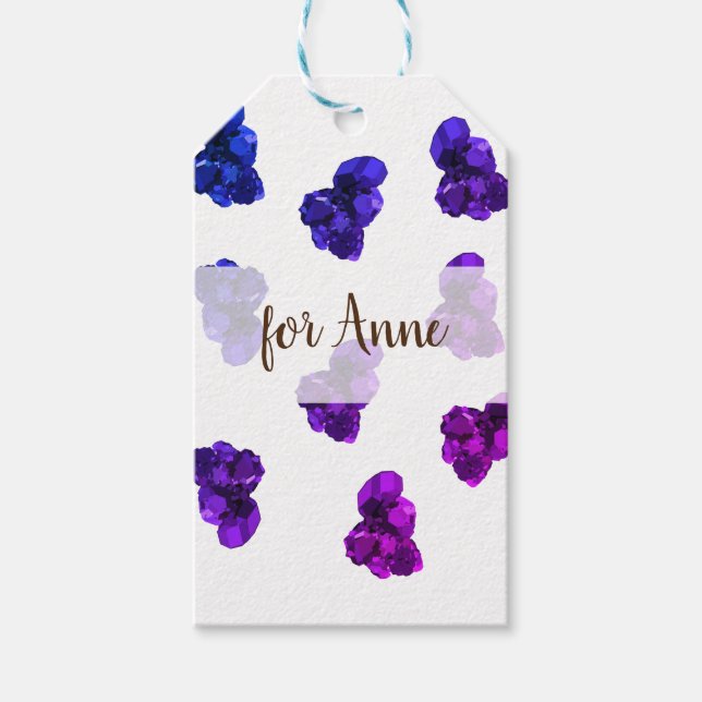 Elegante Geschenkmarke Geschenkanhänger (Vorderseite)