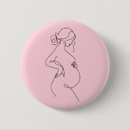 Elegante Geschenkspange für werdende Mütter zur Ba Button