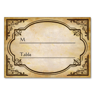 Elegante, gestörte Hochzeit Tischnummer