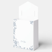 Elegante gestreifte Blume in staubigem Blau