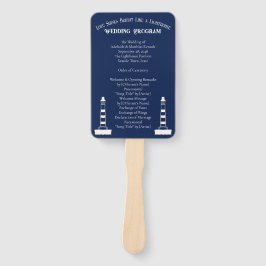 Elegante, gestreifte Hochzeit - Navy Blue, White Fächer