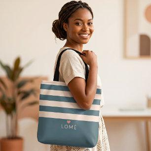 Elegante gestreifte Lomé Togo Lieblingsort individ Tasche