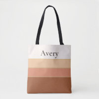 Elegante gestreifte Tasche mit Namen – feminin chi