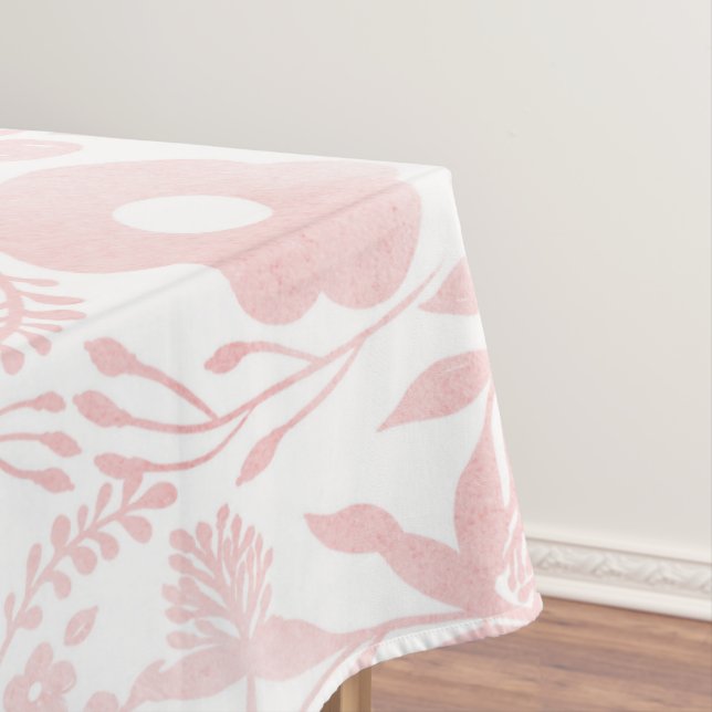 Elegante Girly Rose Gold Blume Tischdecke (Beispiel)
