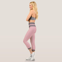 Elegante Girly Solid Rosa Farbgraue Streifen