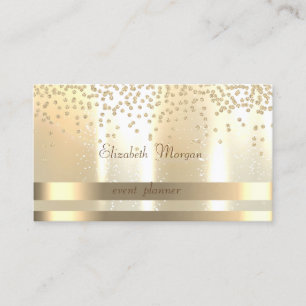 Elegante, glamouröse Streifen, hell, Diamanten Visitenkarte