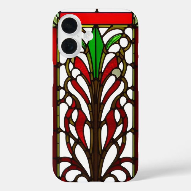 Elegante Glasplatte iPhone 16 Hülle (Rückseite)