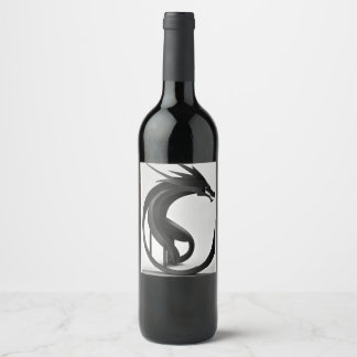 Elegante Glass Drink Flasche mit leak-proof Lid Weinetikett