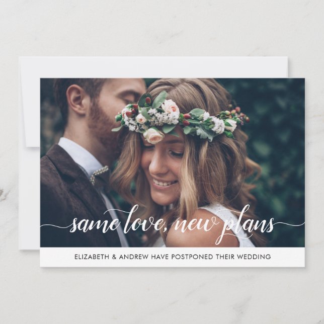 Elegante gleiche Liebe Neue Pläne Änderung des Dat Ankündigung (Vorderseite)