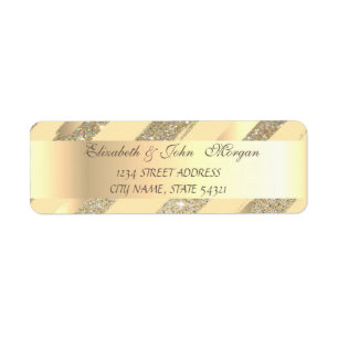 Élégante Glitterie, Étiquette de adresse de brosse