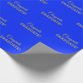 Elegante Glückwunsch machen Graduate! Großes Goldb Geschenkpapier