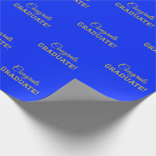 Elegante Glückwunsch machen Graduate! Großes Goldb Geschenkpapier