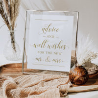 Elegante Glückwünsche zur Hochzeit in Antique-Gold