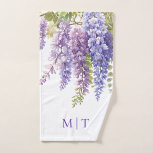 Elégante glycine d'aquarelle violette florale