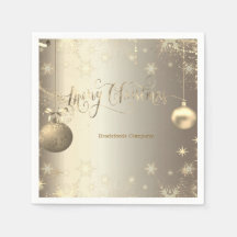 Elegante Gold Balls Snowflakes Stars