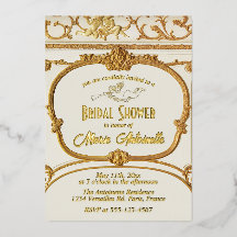 Elegante Gold Barock Rokoko-Brautparty