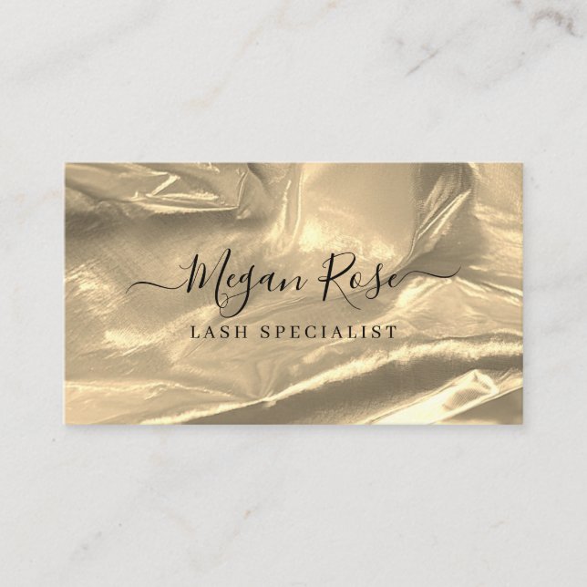Elegante Gold Business Card Visitenkarte (Vorderseite)