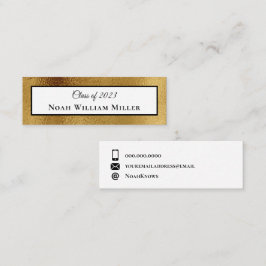 Elegante Gold Card Einsetzen Abschluss Monogramm N Telefonnummerkarte