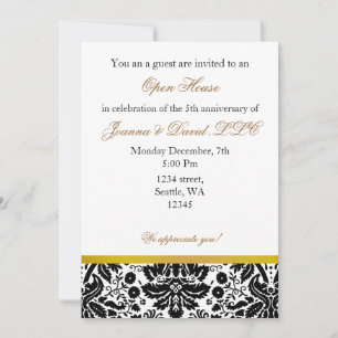 Elegante Gold Corporate Party Einladung