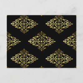 Elegante Gold Dekoration Postkarte