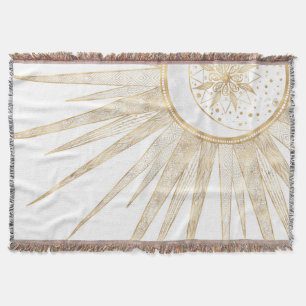 Elegante Gold Doodles - Der Monte Mandala Decke