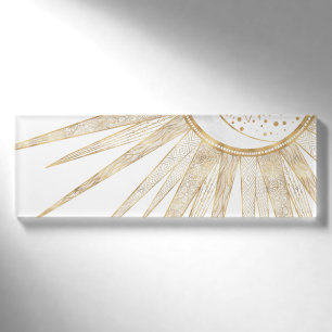 Elegante Gold Doodles - Der Monte Mandala Namenschild