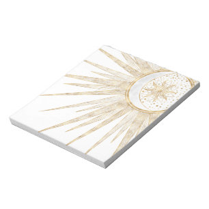 Elegante Gold Doodles - Der Monte Mandala Notizblock