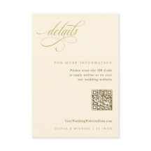 Elegante Gold Ecru Wedding Details