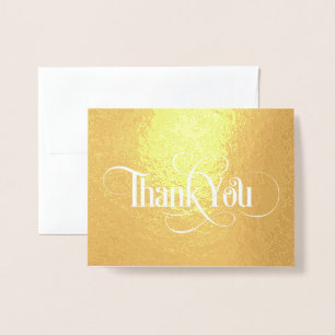 Elegante Gold Foil Danke Foil Card Folienkarte