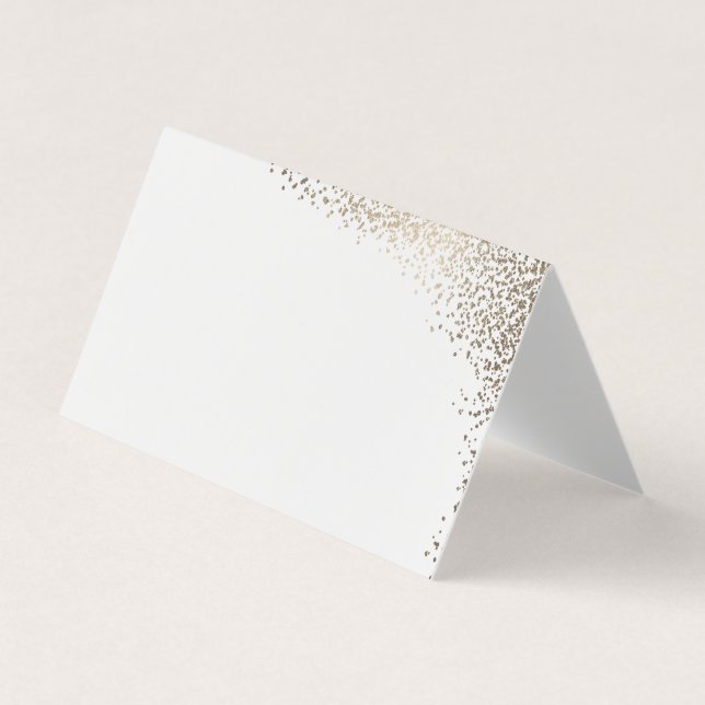 Elegante Gold Foil Wedding Platzkarten Visitenkarten (Vorderseite)