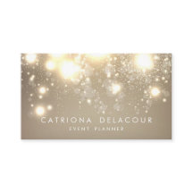 Elegante Gold Glitzer Bokeh Luxe Business Card