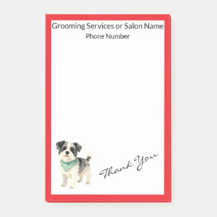 Elegante Gold-Grooming-Hunde-Personalisierte Kolle Post-it Klebezettel