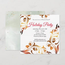 Elegante Gold Holiday Party Company Einladung