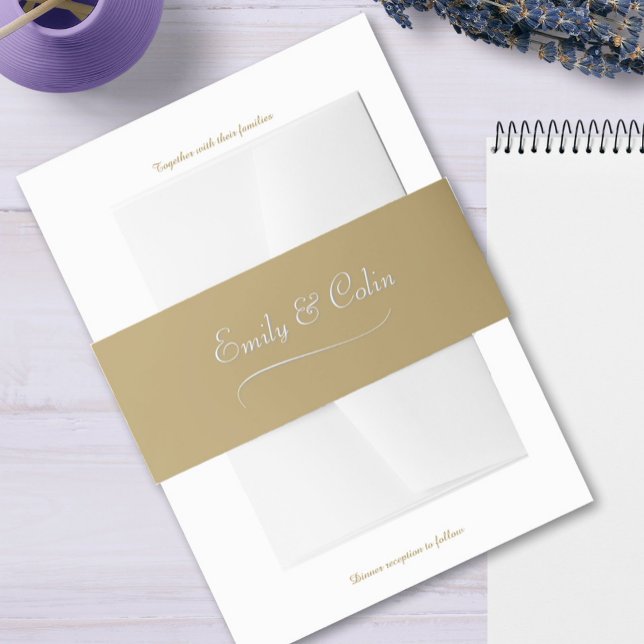 Elegante Gold Invitation Bly Band (Von Creator hochgeladen)