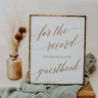 Elegante Gold-Kalligraphie für die Aufnahme