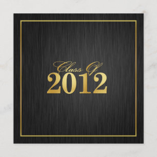 Elegante "Gold"-Klasse 2012 Graduation Einladung