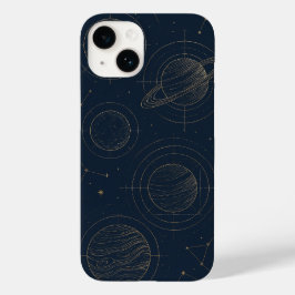 Elegante Gold-Konstellationen - Lebhaftes iPhone-G Case-Mate iPhone 14 Hülle