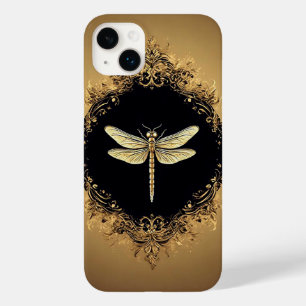 Elegante Gold-Libellen-Illustration Case-Mate iPhone 14 Plus Hülle