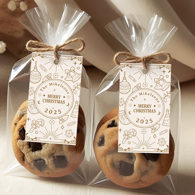 Elegante Gold Line Geschenkanhänger (Von Creator hochgeladen)