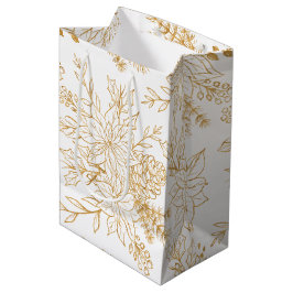 Elegante Gold Line Mittlere Geschenktüte