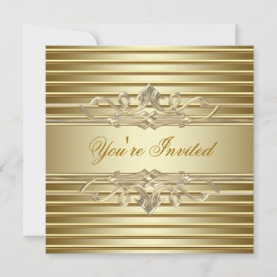 Elegante Gold-Party Einladungen