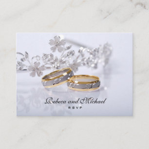 Elegante Gold-/Platin-Hochzeits-Band UAWG Karte