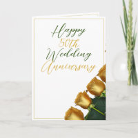 Elegante Gold Rose 50. Hochzeitstag