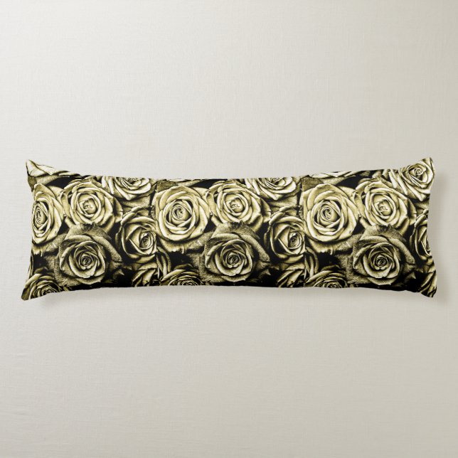 Elegante Gold-Rose Seitenschläferkissen (Vorderseite)